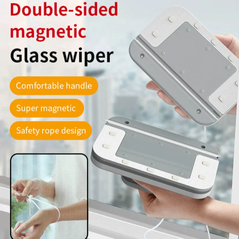 Magnetic HighRise Glass Wiper Dual Sided Adjustable Window Wiper Insulating Glass Cleaner