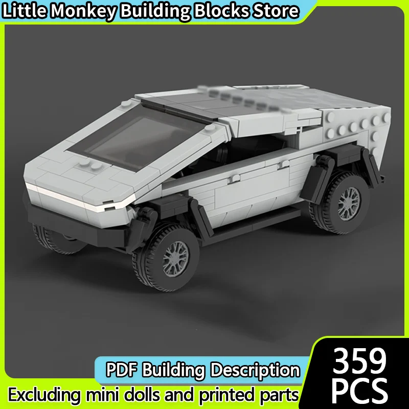 

City Car Model MOC Building Bricks Electric Pickup Truck And Toy Car Modular Technology Children Holiday Gift Assemble Toys Suit