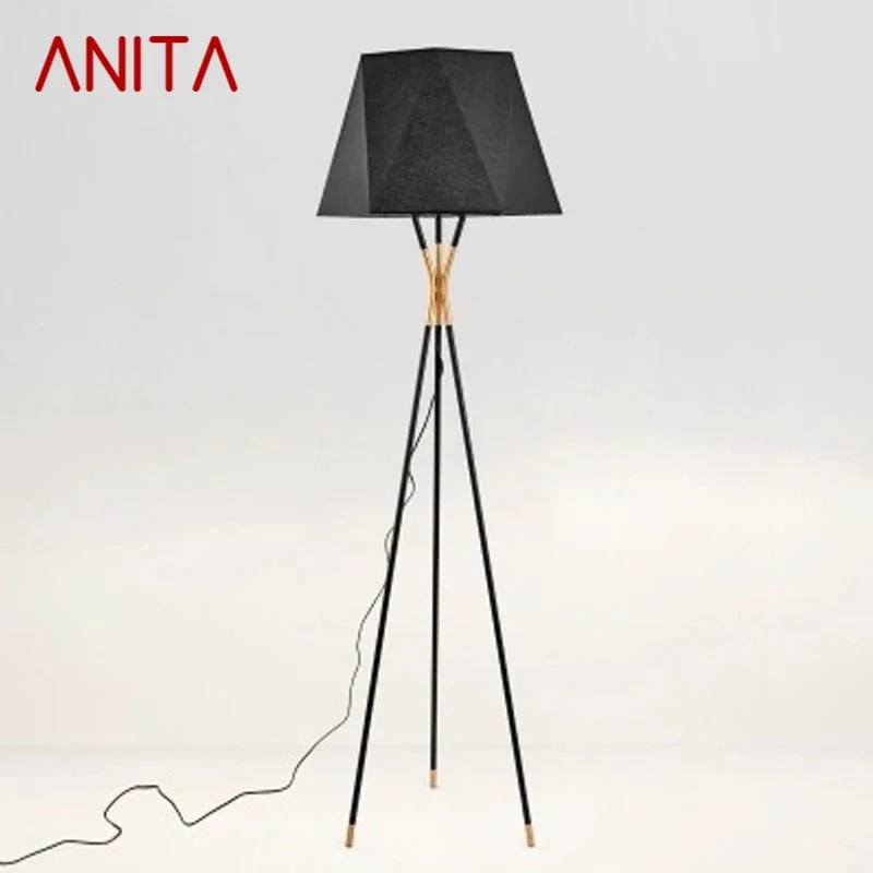 Anita nordic moderne Stehlampen Designer Kreativität schwarz Wohnzimmer Schlafzimmer Muster raum minimalist ische Kunst Leuchten