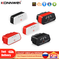 KONNWEI KW903 ELM327 Bluetooth OBD2 icarscan iCar2  ELM327 V1 5 Bluetooth OBD 2 Code Reader Automotive Diagnostic Scanner ELM 32