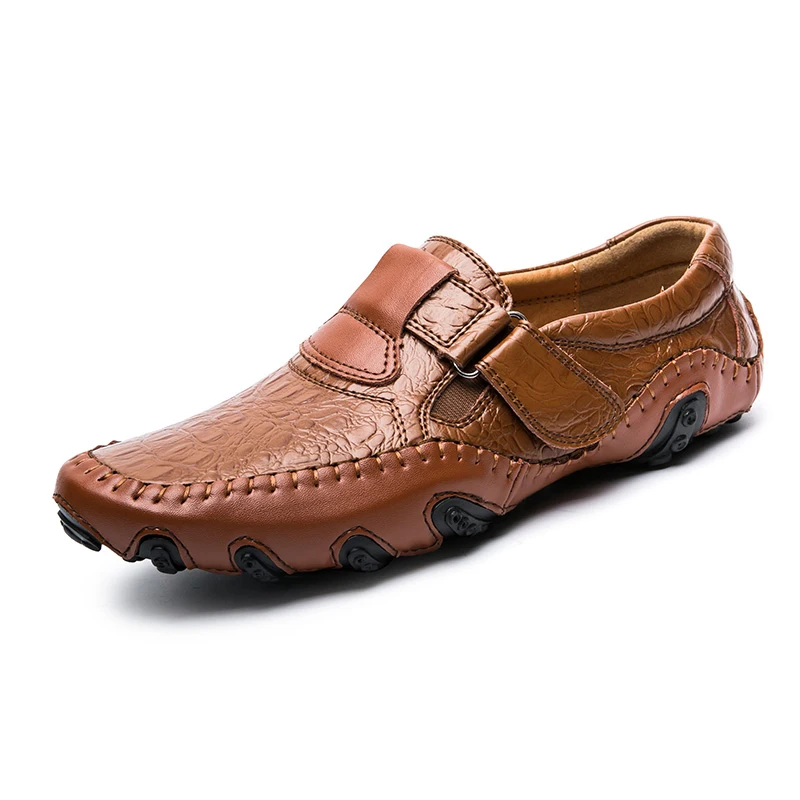 Men's Loafers Fashionable And Casual Thick Soles Men's Leather Shoes For Outdoor Men's Leather Shoes For Casual New Large-Sized