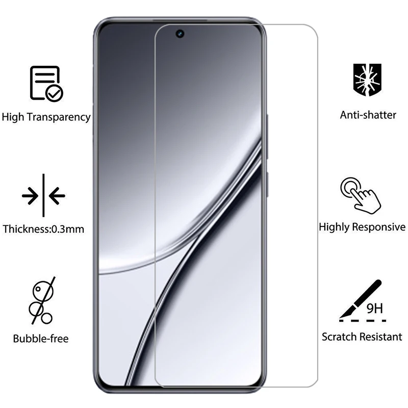 واقي شاشة لهاتف Realme GT5 من الزجاج المقسى الواقي على Real Met5 GT 5 فيلم Glas Realmi Reali reame relme ralme Real me mi #2