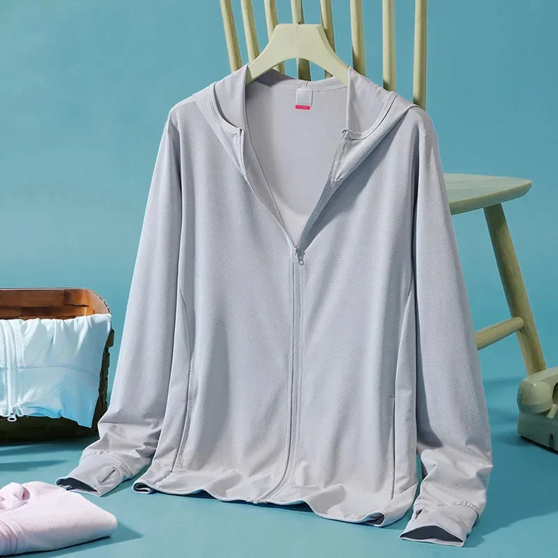 Sunscreen Coat Women's 2026 Summer New Thin Breathable Sun-Protective Clothing Jacket Ice Silk Anti-Ultraviolet Outerwear Female