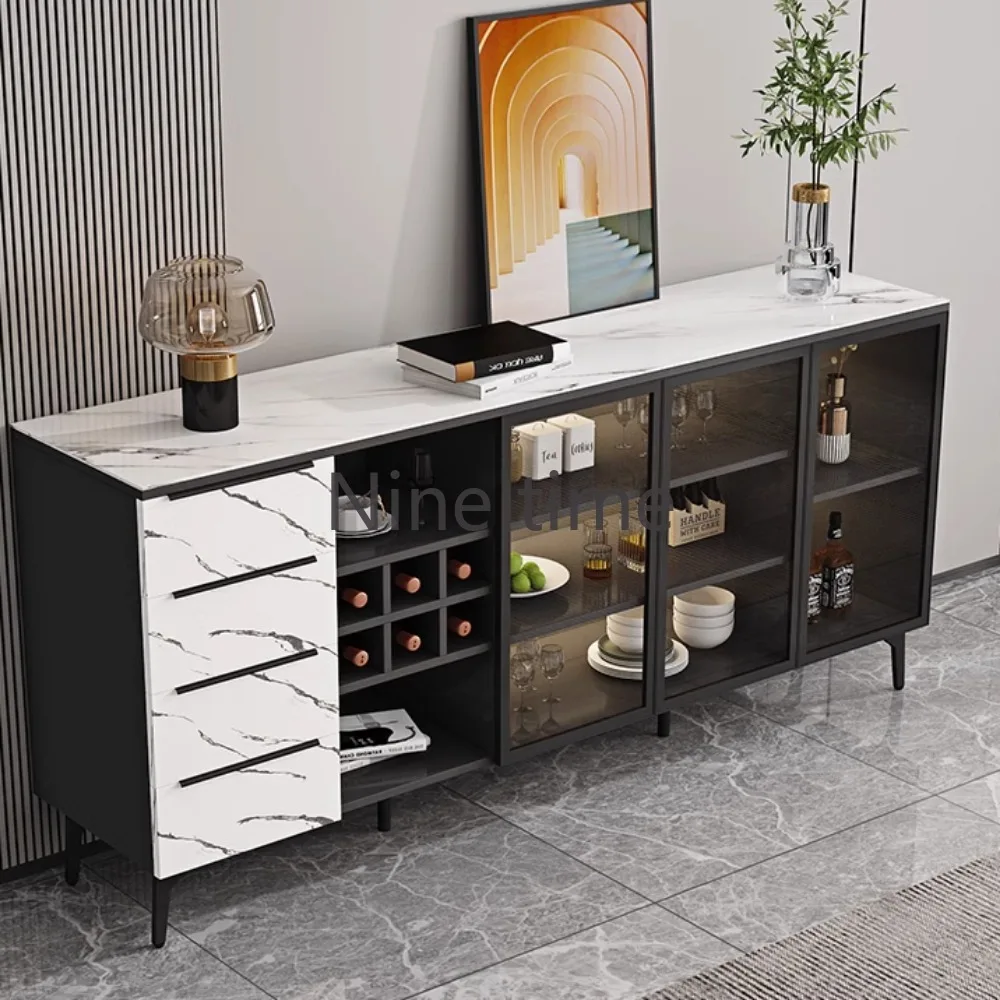 Shelf Coffee Bar Cabinet Home Wine Refrigerator Outdoor Kitchen Cabinets Cellar Rack Showcases Beer Shelves Liquor Display Mini