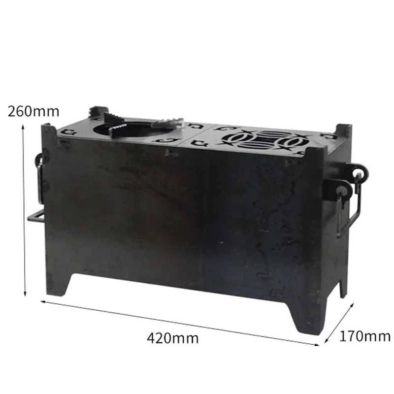 Carbon Steel Tea Stove Portable Family Outdoor Oven Complete Set Removable Multi-Functional Tea and Water Boiling