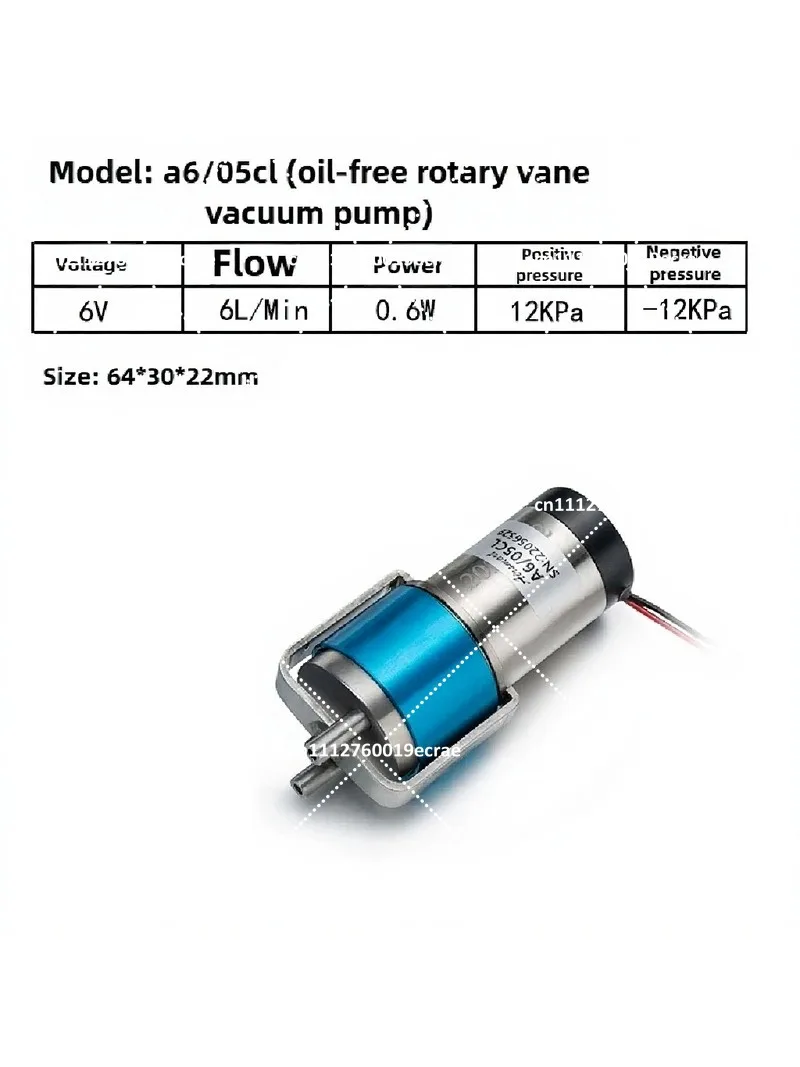 Rotary Vane Vacuum Pump Sampling Micro Air Pump for Particle Counter Detection