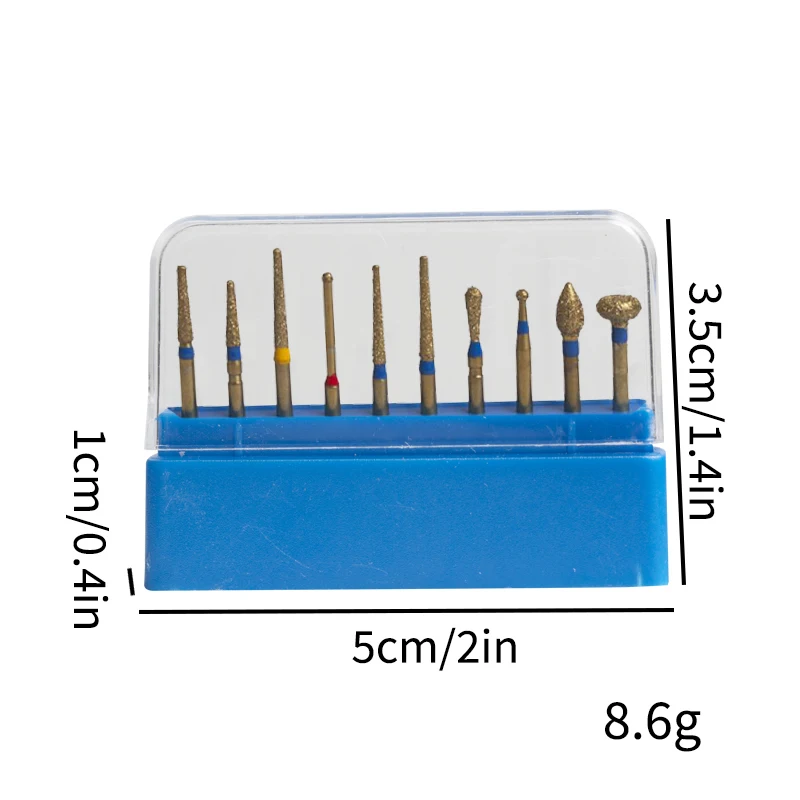 مجموعة إعداد طب الأسنان الألمانية القياسية للأسنان عالية السرعة إعداد الخزف المحمول سيارة إبرة مثقاب الذهب الماس با 10 Pa #6