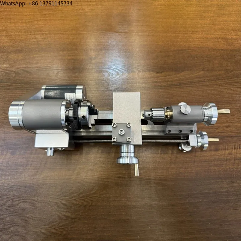 Precision High Performance  Lathe CNC Adjustable Accuracy Equipped with 24V Power Supply Metal Lathe Model Toy
