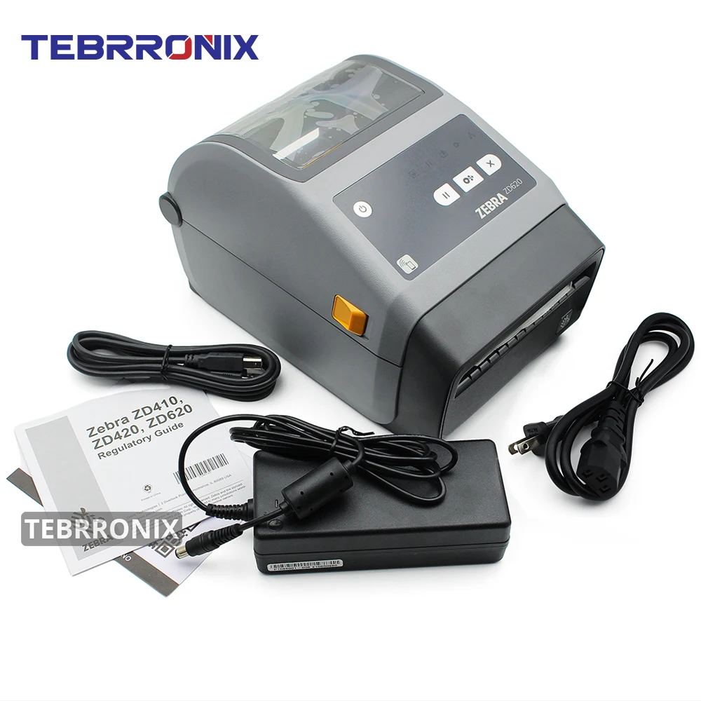 

New Original ZD620D Direct Thermal Desktop Printer 203dpi in Ethernet Serial USB Cutter Preinstalled for Zebra Barcode Printer