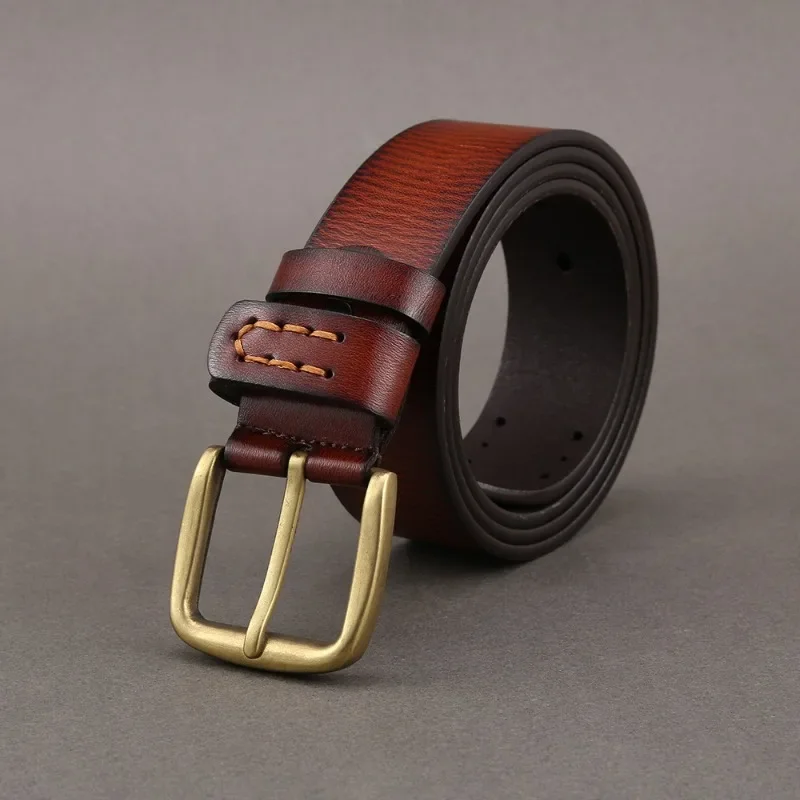 Men's Simple Needle Buckle PU Belt Fashion Versatile Personalized Belt Alloy Buckle Pant Pocket