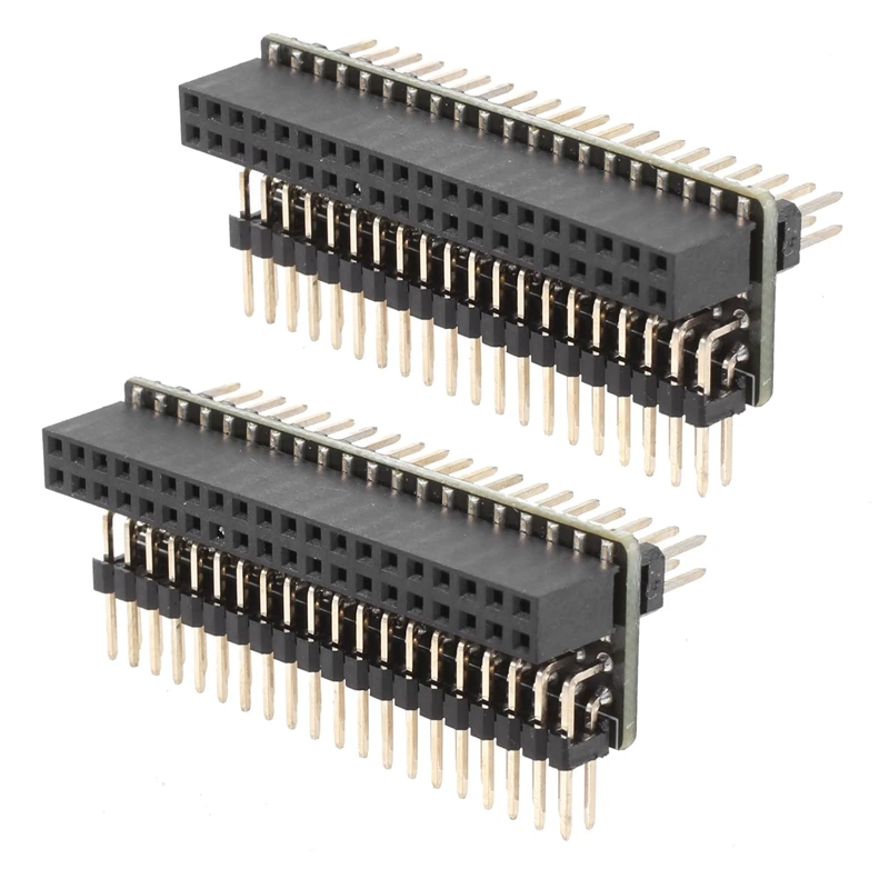 

Mini Connectors For Raspberry Pi 40-Pin GPIO 1 To 2 Expansion Board 2 X 20-Pin Strip Dual Male Header Double Row Straight