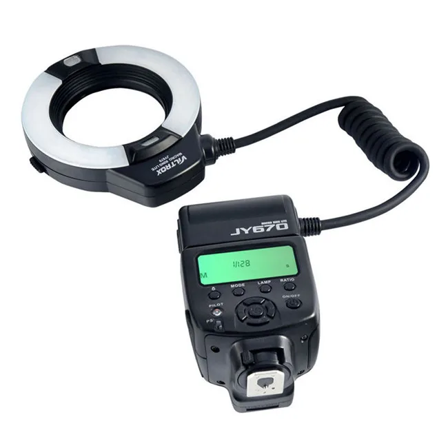 Viltrox JY-670 DSLR Camera Photo LED Macro Ring Lite Flash Speedlite Light for Canon Nikon Pentax Olympus DSLR Camera