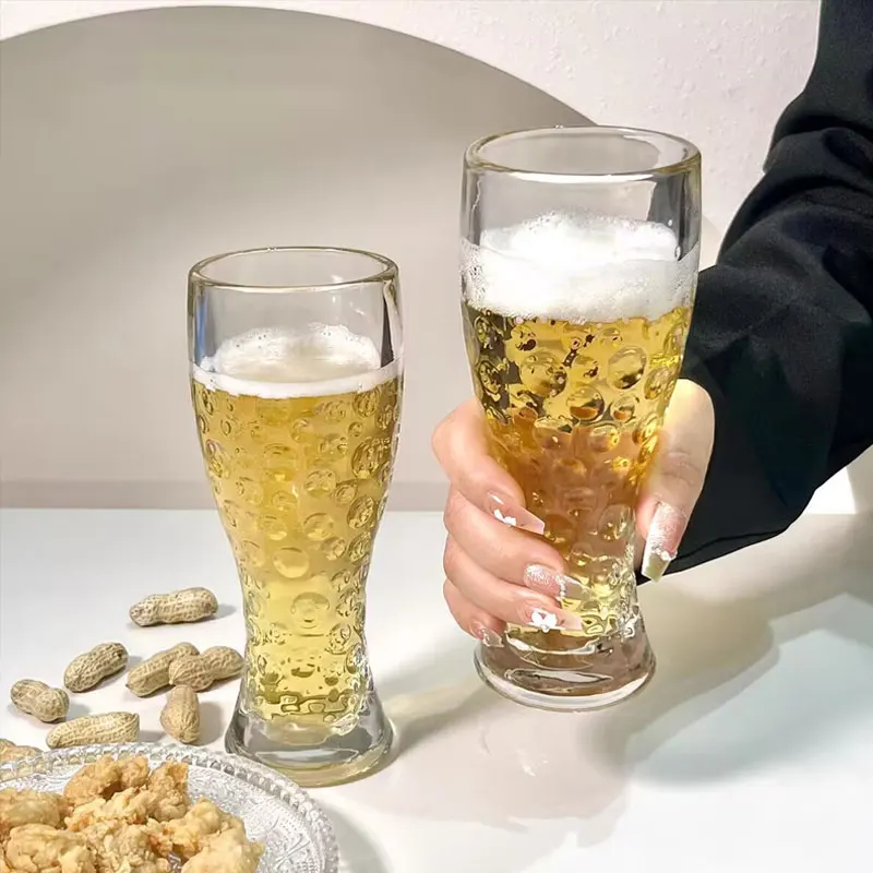 Large-capacity Drinking Cups Personalized Beverage Cups Transparent Soda Water Cups Creative Wheat Beer Glass Party Beer Glass