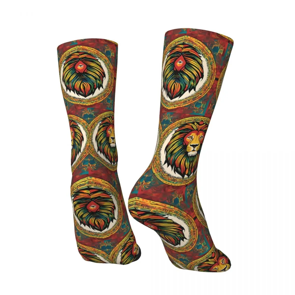 Lion Of Judah Vibe Sock Printed Man Polyester
