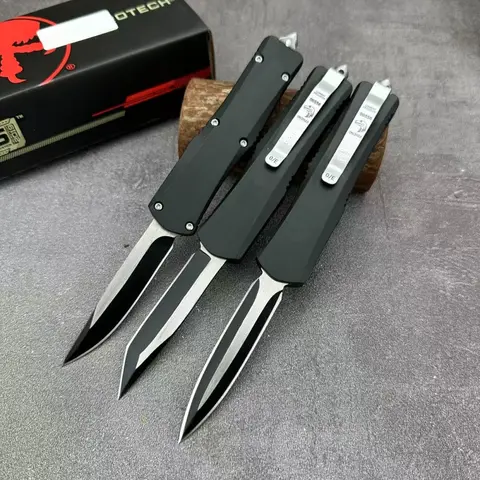 मिनी A07 वापस लेने योग्य उपयोगिता चाकू 440C ब्लेड लड़ाकू सैन्य उपकरण कैम्पिंग शिकार और आउटडोर जीवन रक्षा आत्मरक्षा पुरुषों का उपहार 6 best sales स्टिलेट्टो स्वचालित चाकू - №2