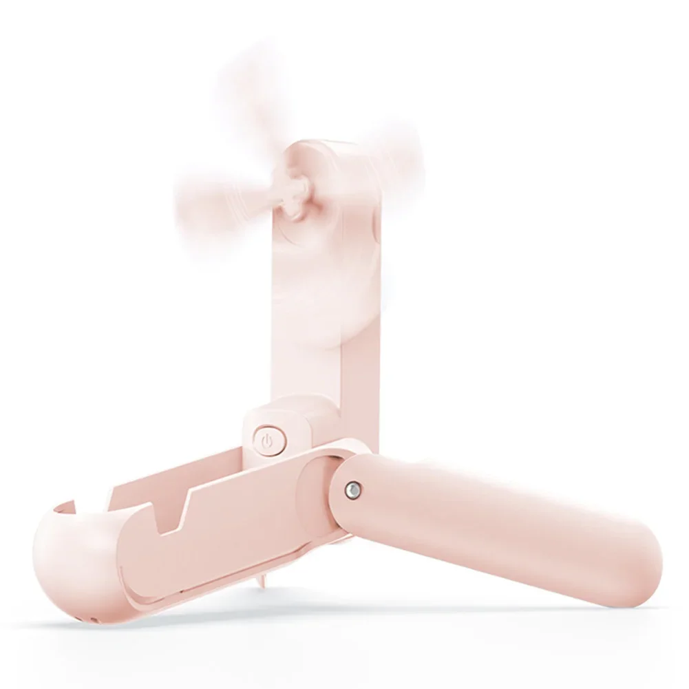 Multi Function Folding Fan with Flashlight Feature and Rechargeable Battery Convenient for Travel or Everyday Activities