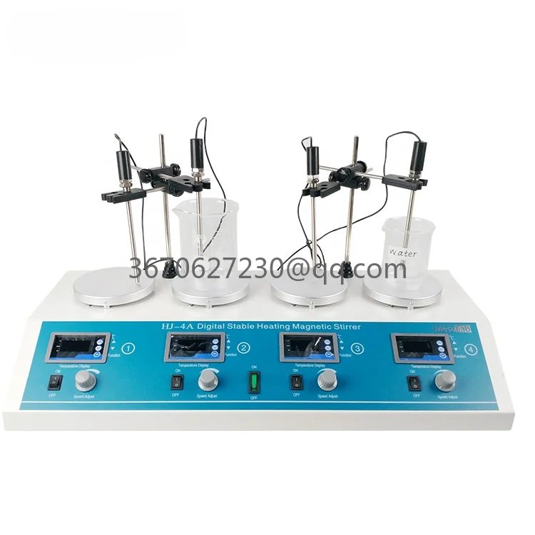 Lcd Display Digital 4 in 1 Lab Multi Positions Heating Hotplate Hot Plate Magnetic Stirrer Mixer with Heat and Stir