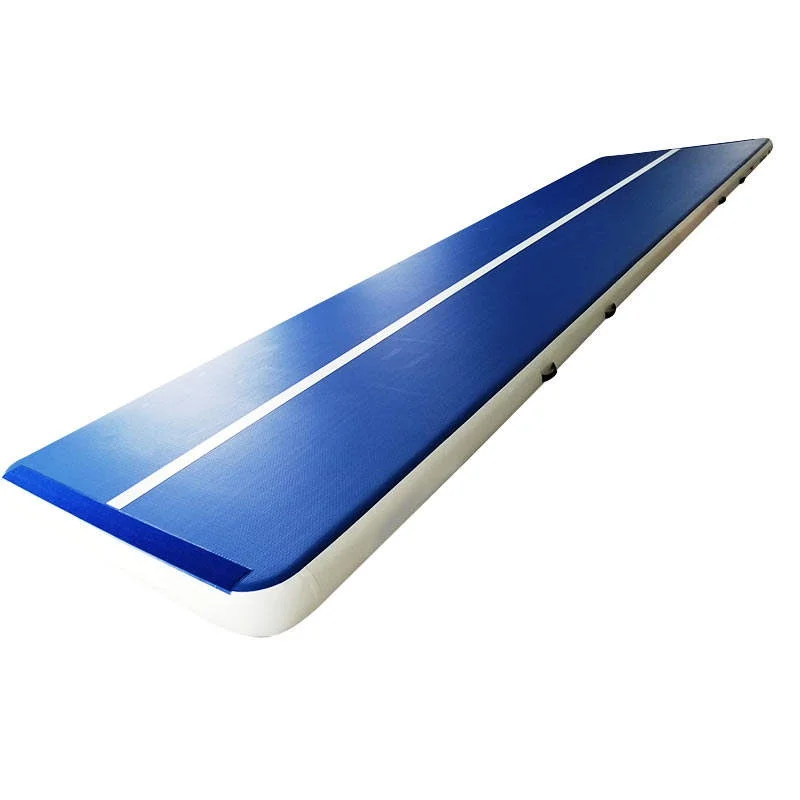 Tapete inflável para pista de ar, 8x2x0.2m, trampolim, tapete de ar, pista de ginástica inflável, tapete de pista com bomba