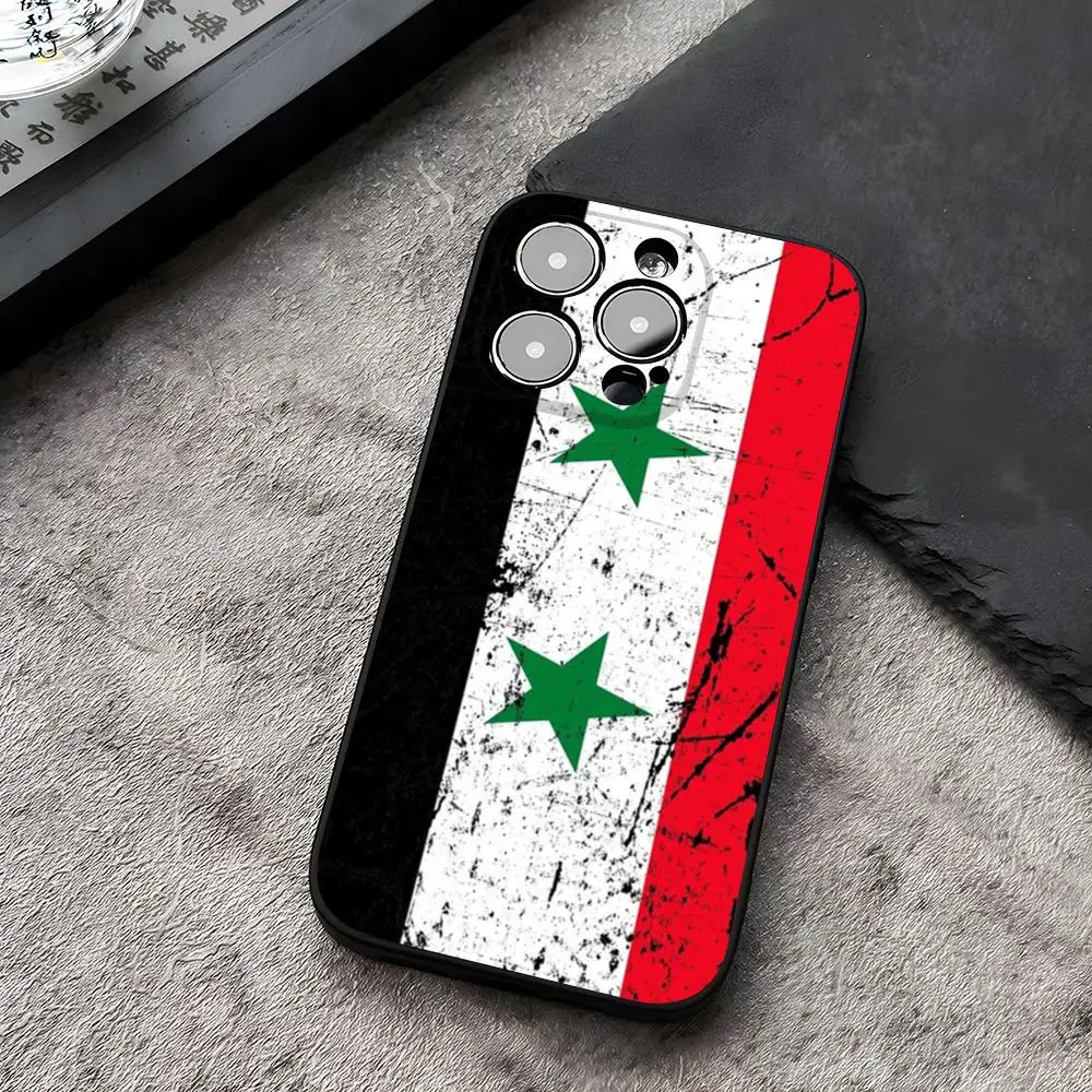 Syria Flag Funda for iphone 14 16 13 11 15ProMax 12 Pro Max Mini Xr Xs X 7 Plus Covers