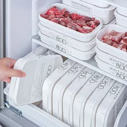 Food Grade Refrigerator Storage Fruit Vegetable Preservation Prepare The Dishes Divided Box Japanese Frozen Meat Packaging Box