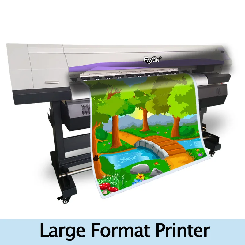 1.6m 1.8m Inkjet Printer Factor Supply Large Format Printer Commerical Roll Feed LFPs Public Usage  Circulation Impressora