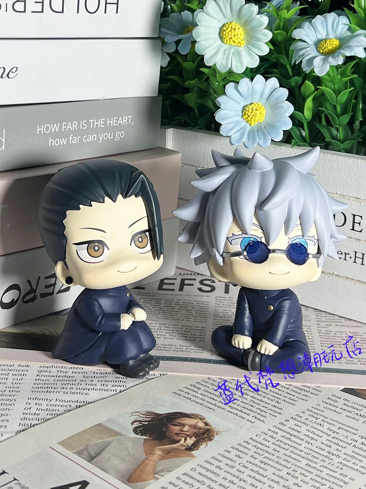 10cm อะนิเมะ Satoru gojo ตุ๊กตาขยับแขนขาได้ jujutsu Kaisen fushiguro Megumi geto suguru รุ่น Q ตุ๊กตาพีวีซีของเล่นตกแต่งของขวัญ