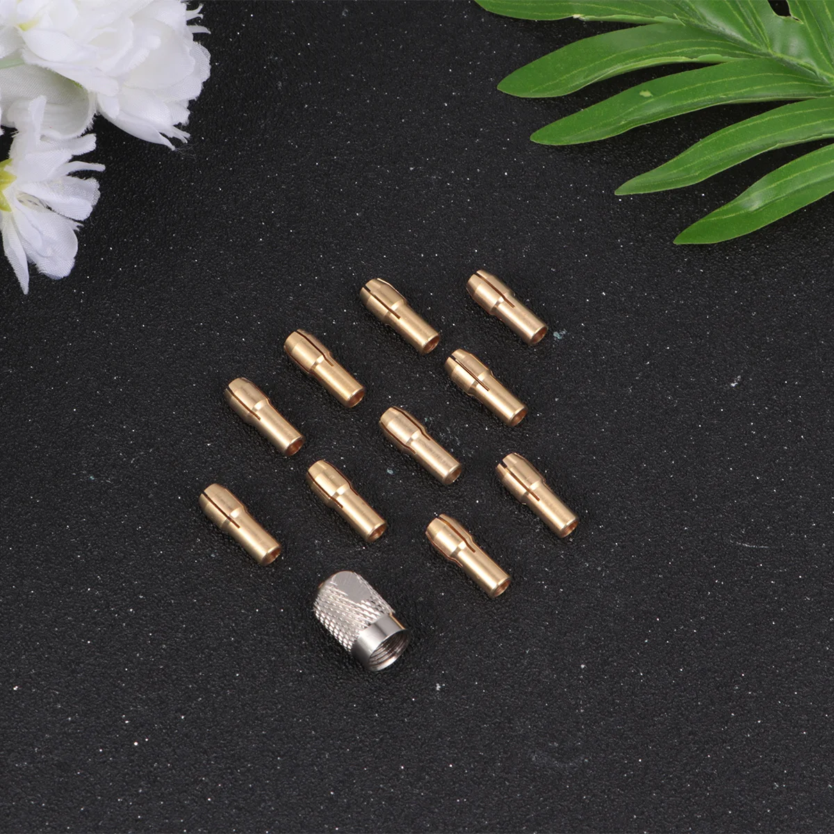 

22Pcs Electric Grinder Collet Set Copper Drill Grinding Chuck Accessories 4.8mm 4.2mm Tail Diameter Suitable for Rotary Tools