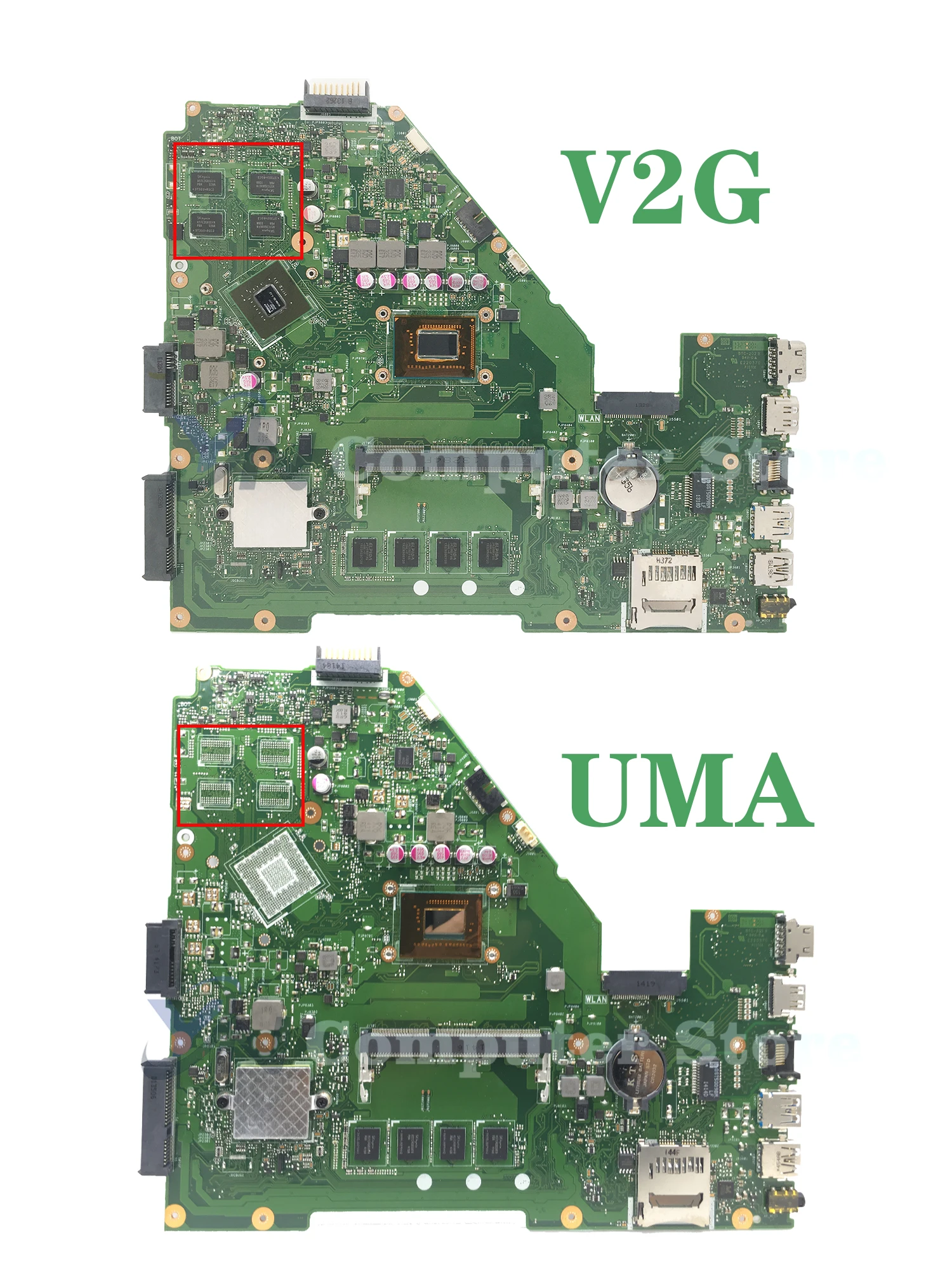 X550CC X550VC Motherboard 2G/4G RAM 1007U I3 I5 I7 CPU GT720M GPU For Asus Y581C X552C X550C X550CL A550C K550C Laotop Mainboard