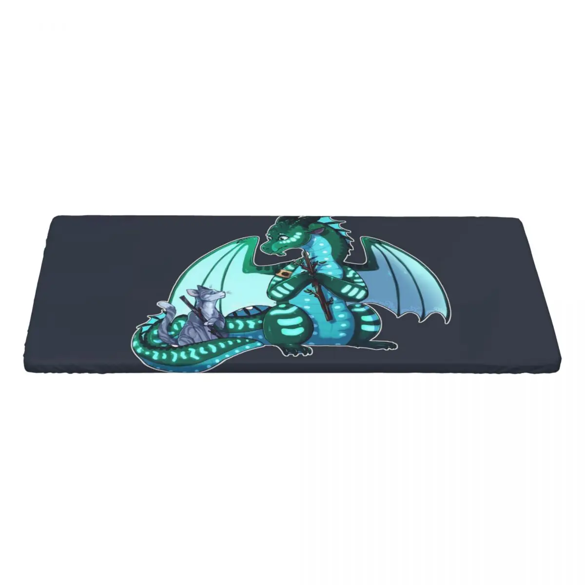 Wings Of Fire & Warriors - Turtle And Jayfeather Customized Rectangular Tablecloth Oilproof Table Cover for Dining Table Cloth