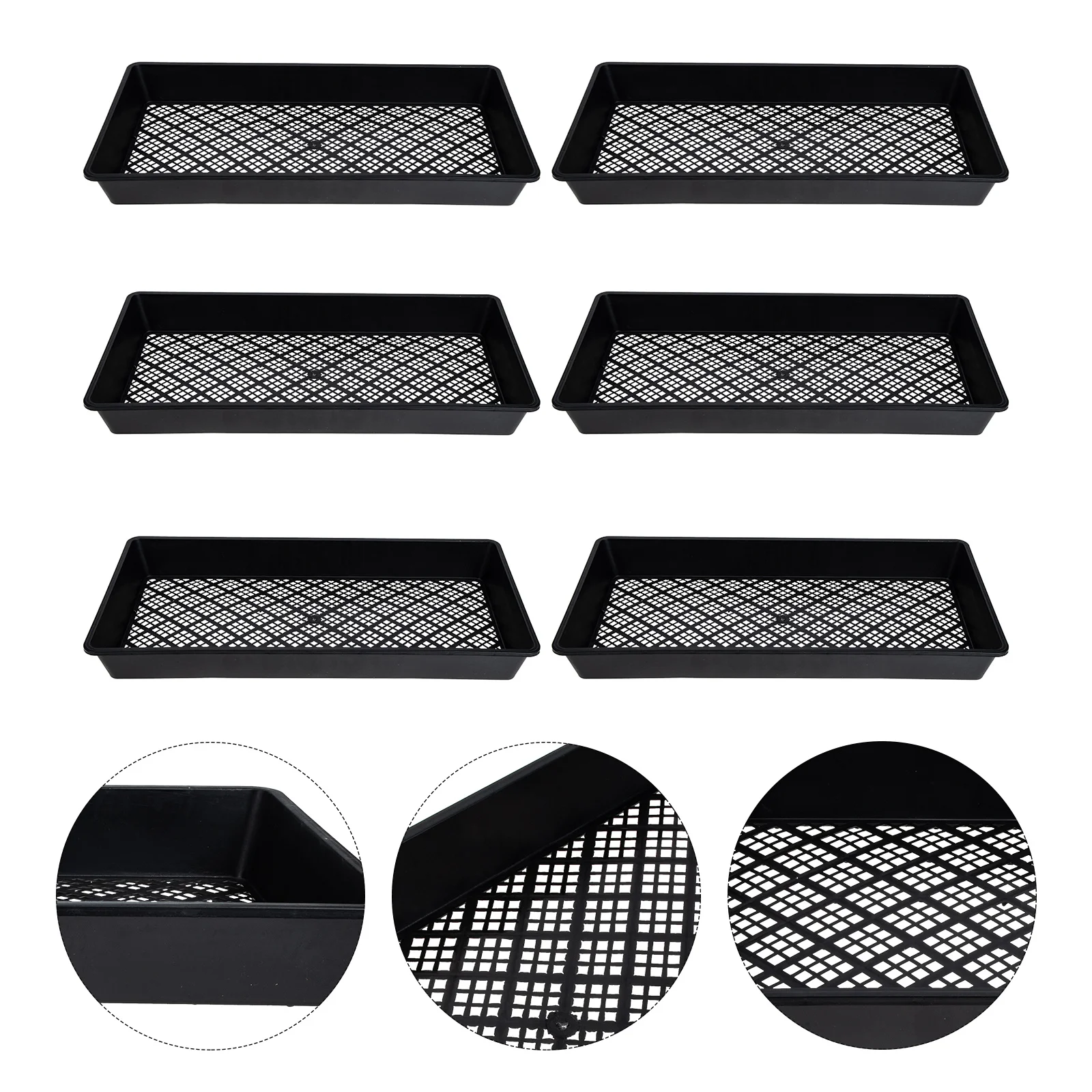 

6 Pcs Plug Plant Tray Humidity Trays for Indoor Plants Planter Nursery Microgreens Growing