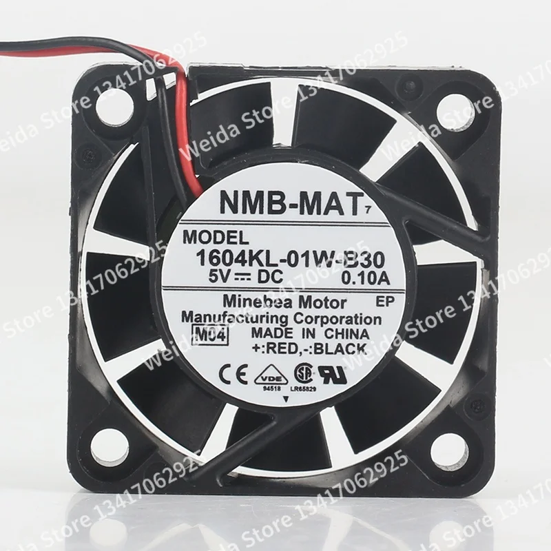 

5V 0.10A 4010 New original NMB 40X40X10MM silent printer Projector 4CM 4200RPM Two-wire 1604KL-01W-B30 cooling fan