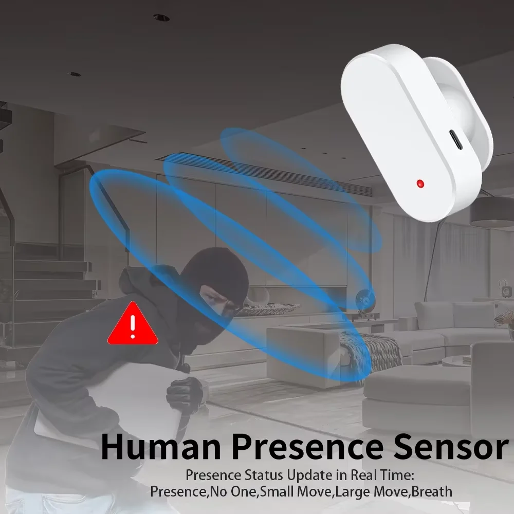 Zigbee Human Presence Detector Smart Human Body PIR Sensor Radar Detector Motion Sensors Support Home Assistant
