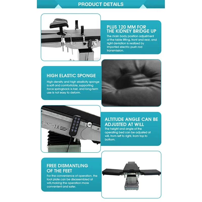 Medical Equipment Hospital Furniture Electric Examination Electric Operating Table With CE