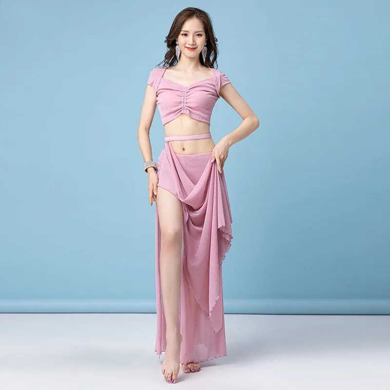 

Sexy Long Dress for Belly Dance, Practice Suit, Performance Group Suit, New