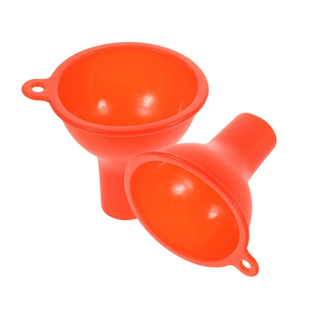 

2 Pcs Dog Toy Funnel Laboratory Transferring Tool General Purpose Funnels Small Silica Gel Silicone Wide Mouth