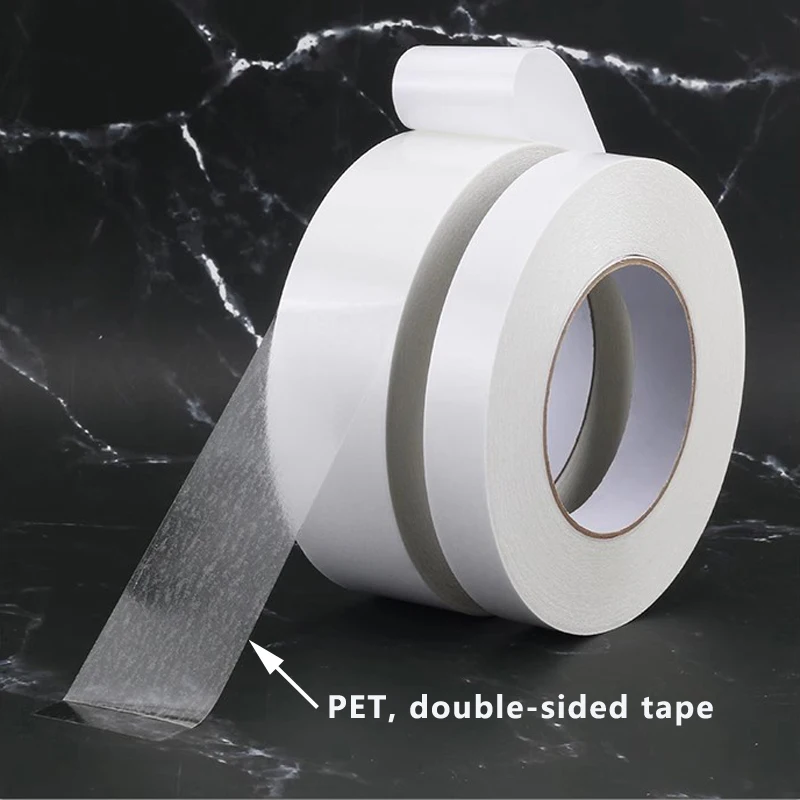 PET double-sided tape, transparent color, high-temperature resistant, waterproof, and high viscosity double-sided tape