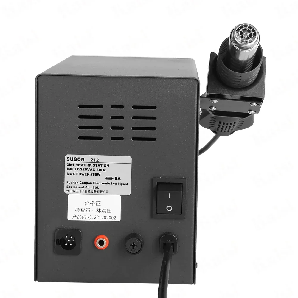 New design Digital Lead free SUGON 212 Rework station with Electric Soldering Irons