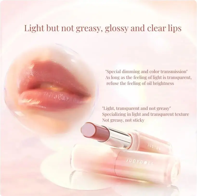 Judydoll Aura Lipstick Watery Mirror Lip Glaze Nourishing Moisturizing Lipstick Lip Makeup Cosmetics