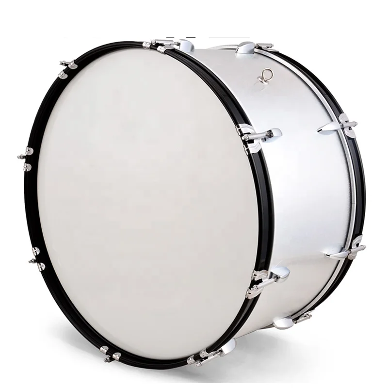 

Hooqu Popular Marching Bass Drum Sets Stainless Steel Material Marching Band Drums With Adjustable Accessories