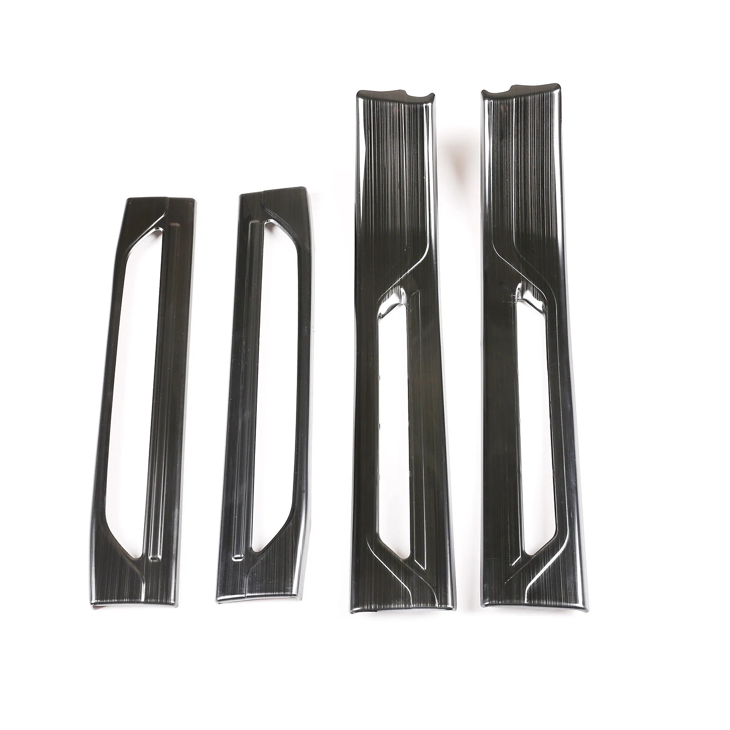 

4Pcs Stainless Steel Built Door Sill Strip Car Interior Accessories Trim for Jaguar XEL