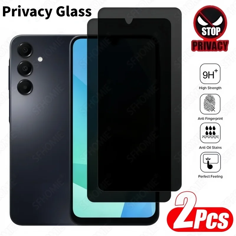 

2Pcs Anti-Spy Screen Protector For Samsung Galaxy S20 S21 S23 S24 FE A51 A52 A53 A54 A55 A56 A57 Tempered Glass Privacy Film
