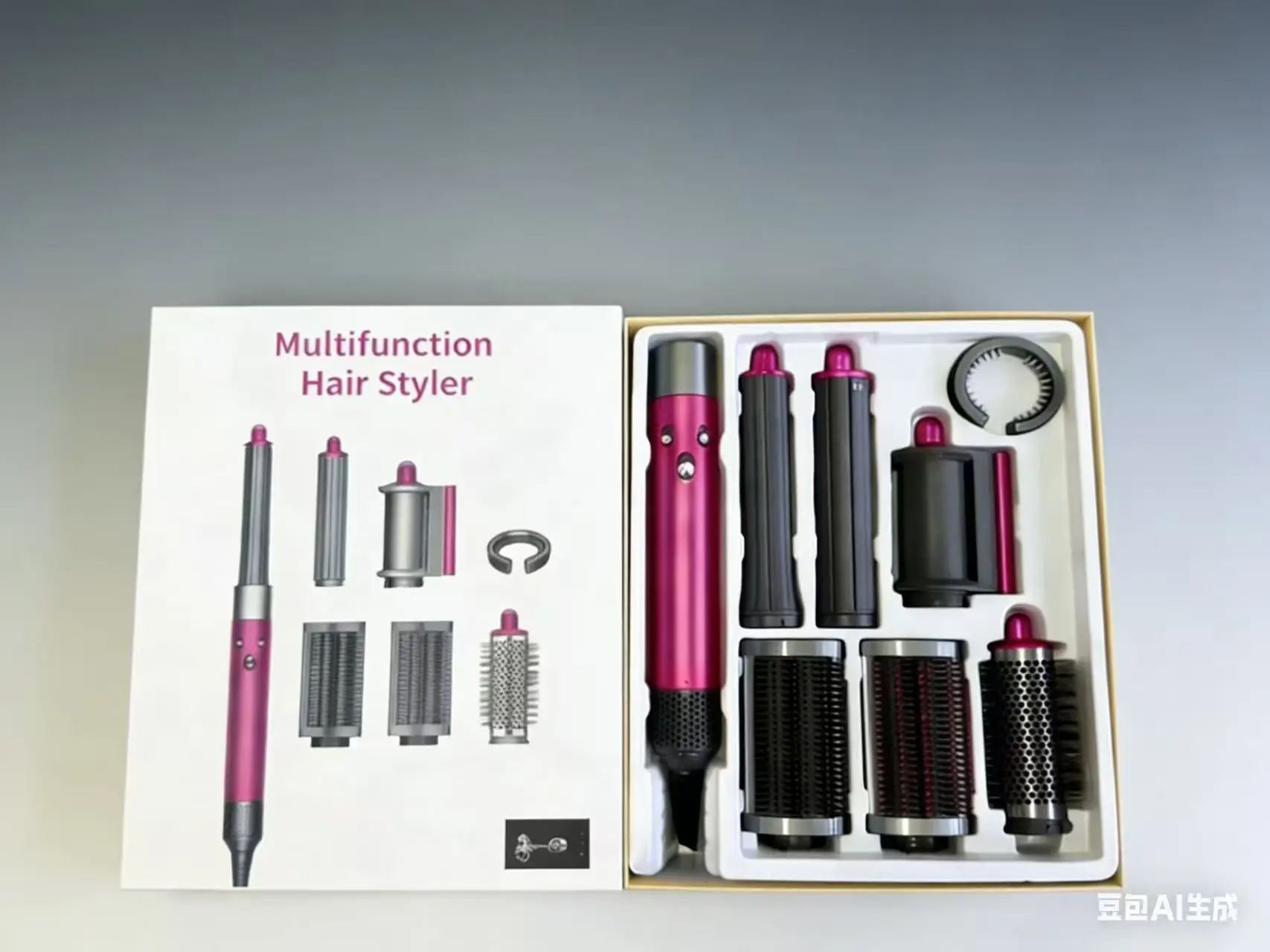 

7 in1 Multi Hair Styler Curling Iron ProfessionalStraightener BarrelBrush DryerHotcomb Salon Tool Fast Heating for HomeUsecurler