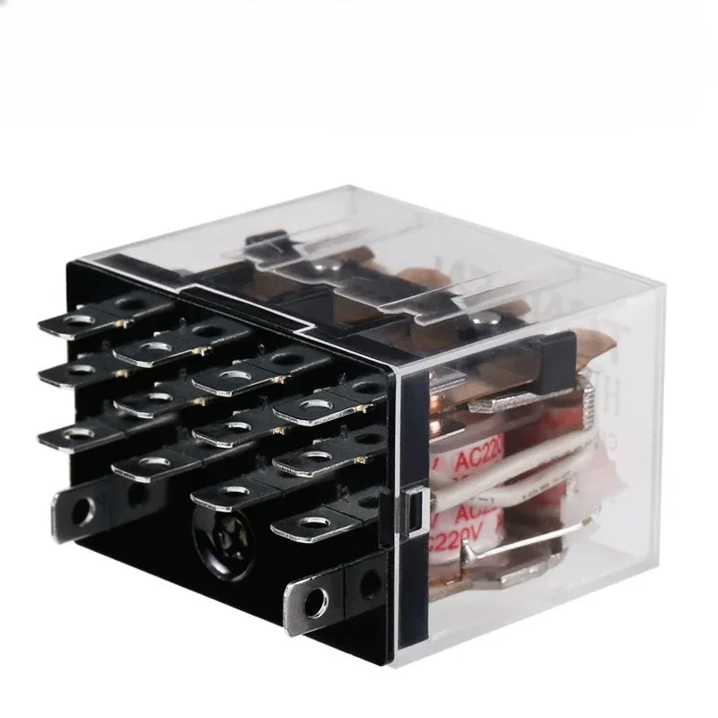 Contact Transparent LY4NJ Medium Small Relay 14 Wide Pin 24V Silver 220V