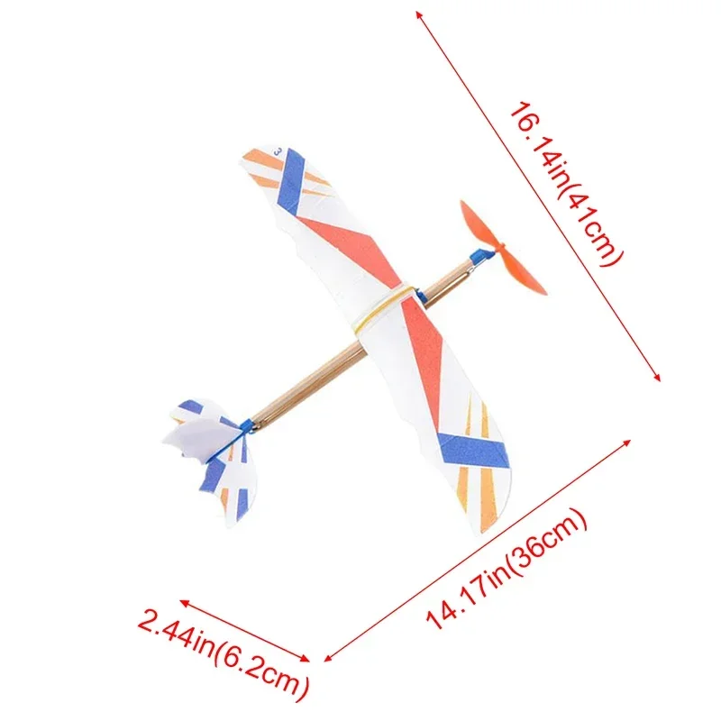 Aviones planeadores voladores de goma para niños, juguete de mano, modelo de planeador