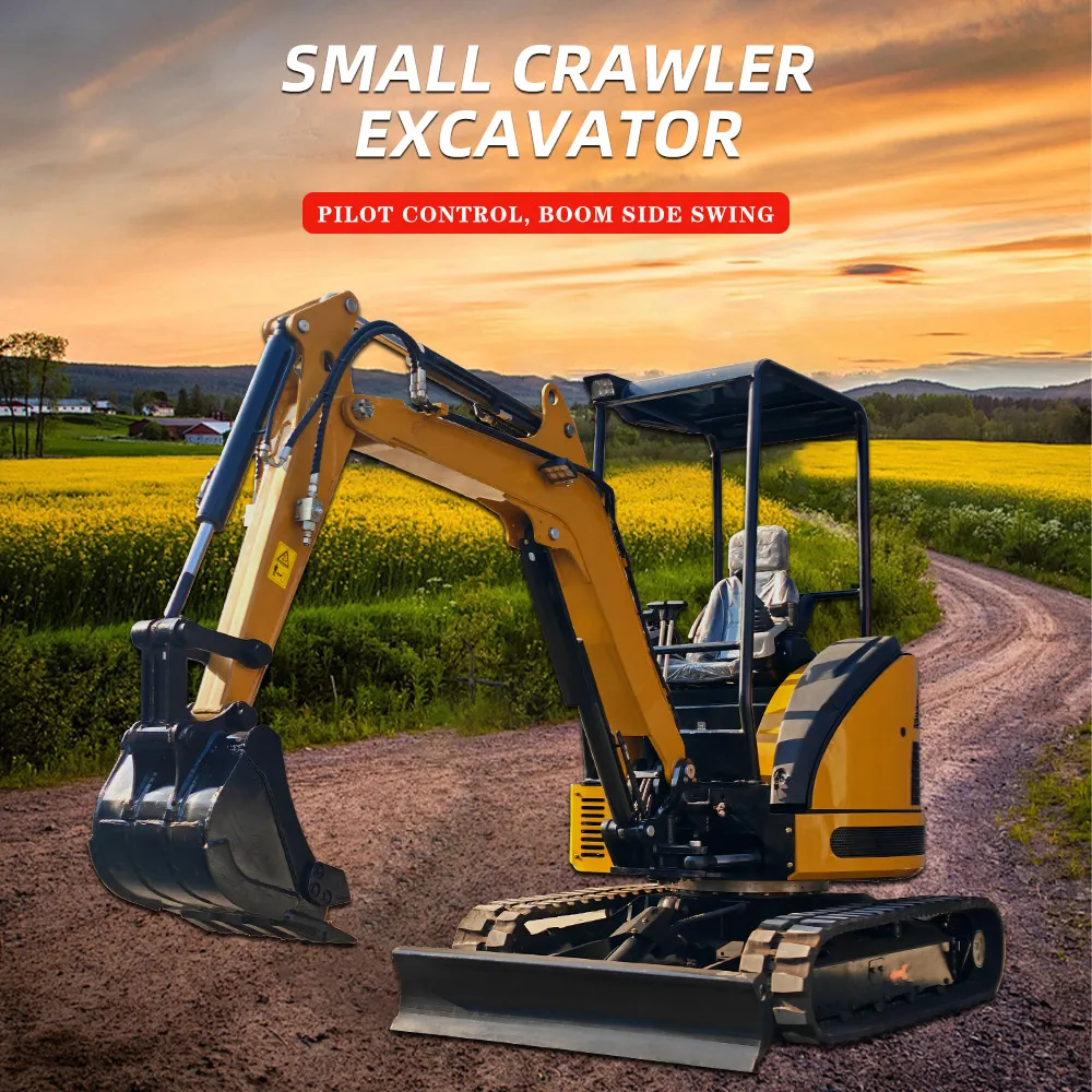 

Mini Excavator With Multiple Attachments Euro5 Engine Small Bagger Free Global Shipping Micro Digger Customized Service Low Pric
