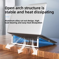 Foldable Laptop Folding Stand Heat Dissipation Lifting Laptop Holder Stand Slim Aluminum Alloy Laptop Cooling Bracket