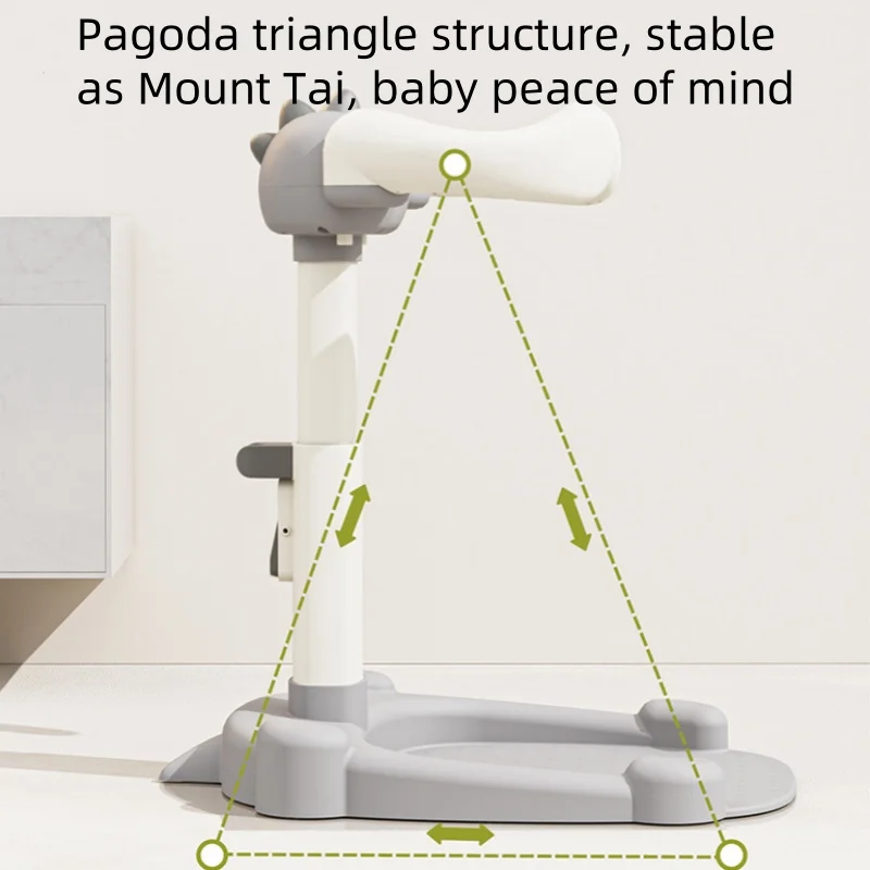 Baby standing bath for 6-24 months with adjustable height stand baby washing butt armrest stand baby standing bath table