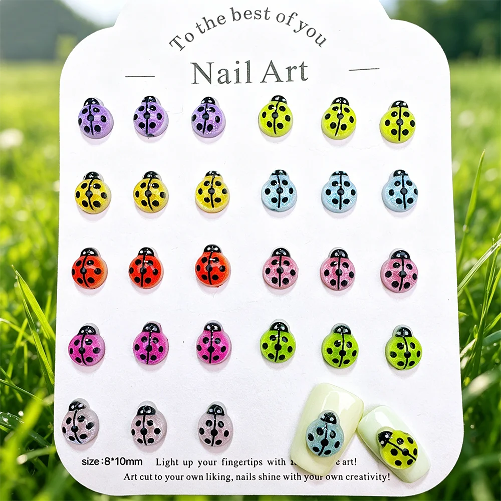 50Pcs Mixed Colorful Beetle Na - Art Craft Ladybug recension och pris