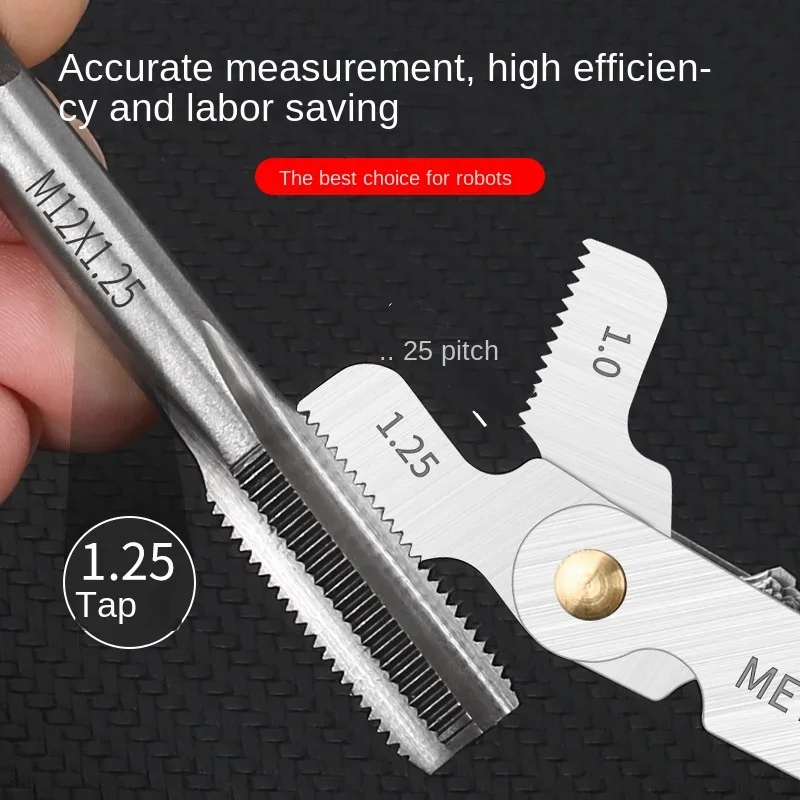 Thread Gage Sample Metric, British, American Buckle Tool, Tooth Carpenter's Square Measuring schroefmeter