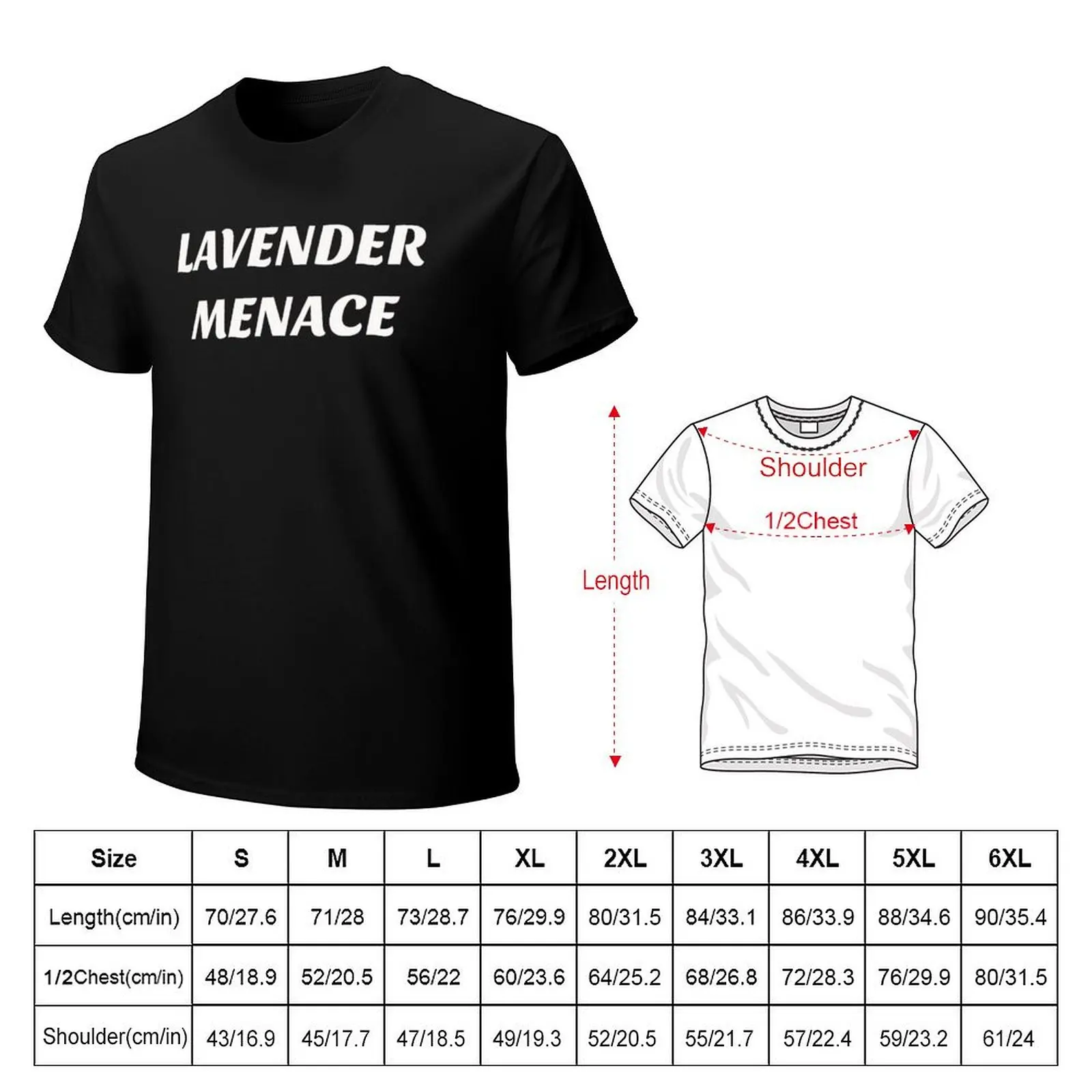 LAVENDER MENACE white print T-Shirt Quick Dry Light Sports T-Shirt